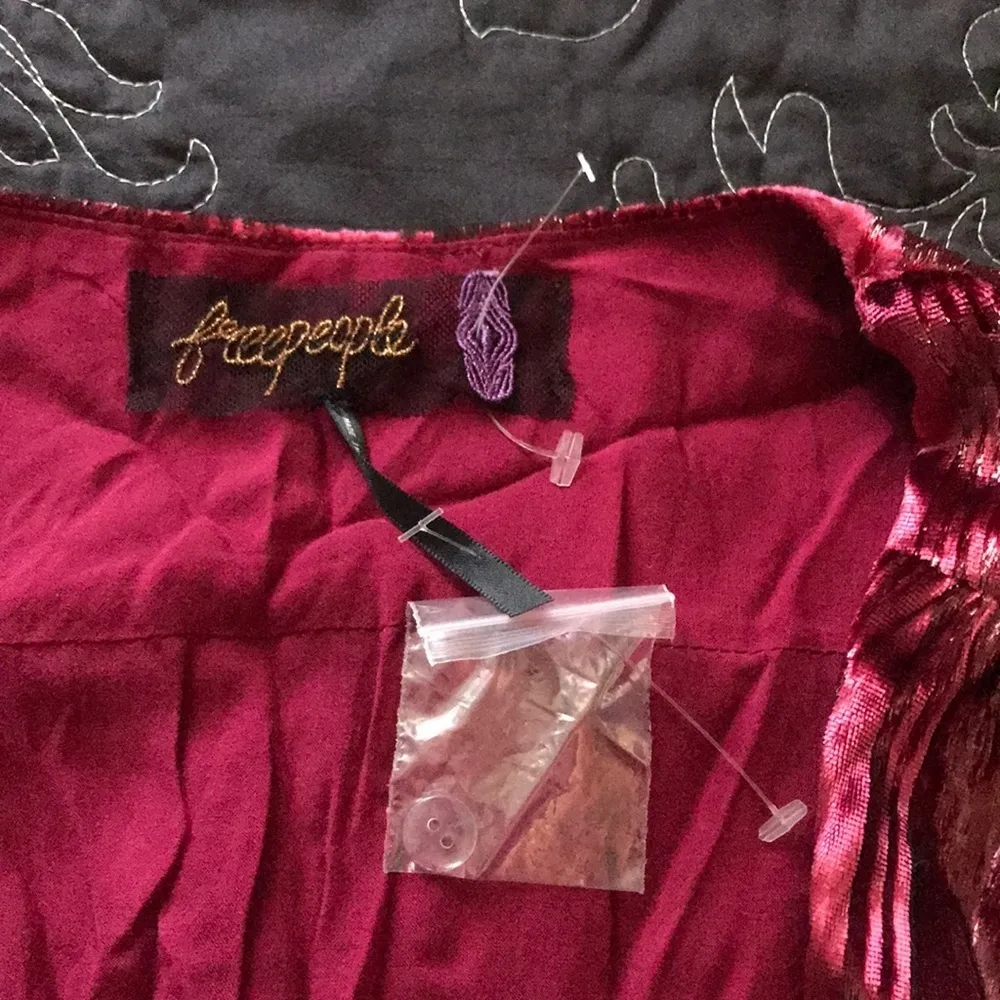 Free People Kara Velvet Wrap Metálica Striped 👗 - Image 8