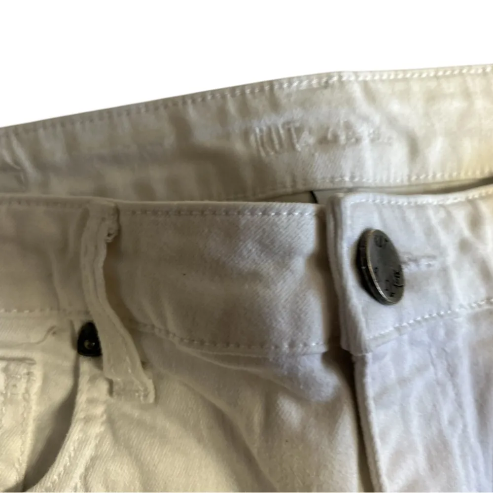 Kut‎ Women's White Denim Cut-Off Shorts Frayed Hem Size 2 Casual - Image 8