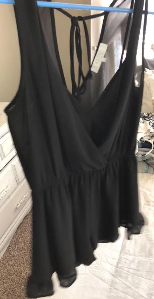 ASTR Bkack Romper - Image 2