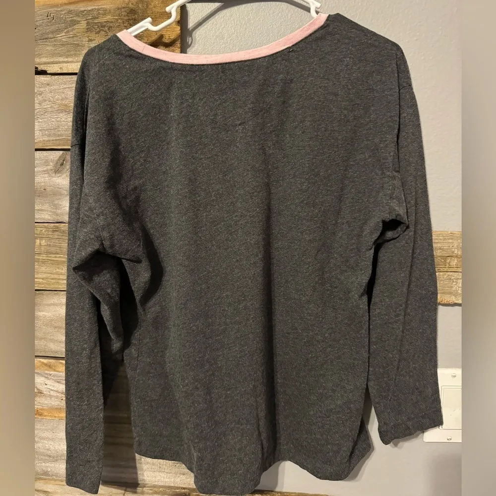 Tommy Bahama Long Sleeve Pullover Shirt Grey womens Small - Image 2