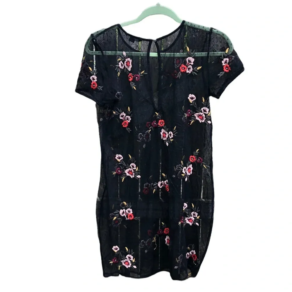 AMERICAN EAGLE FLORAL MESH OVERLAY DRESS - Image 3