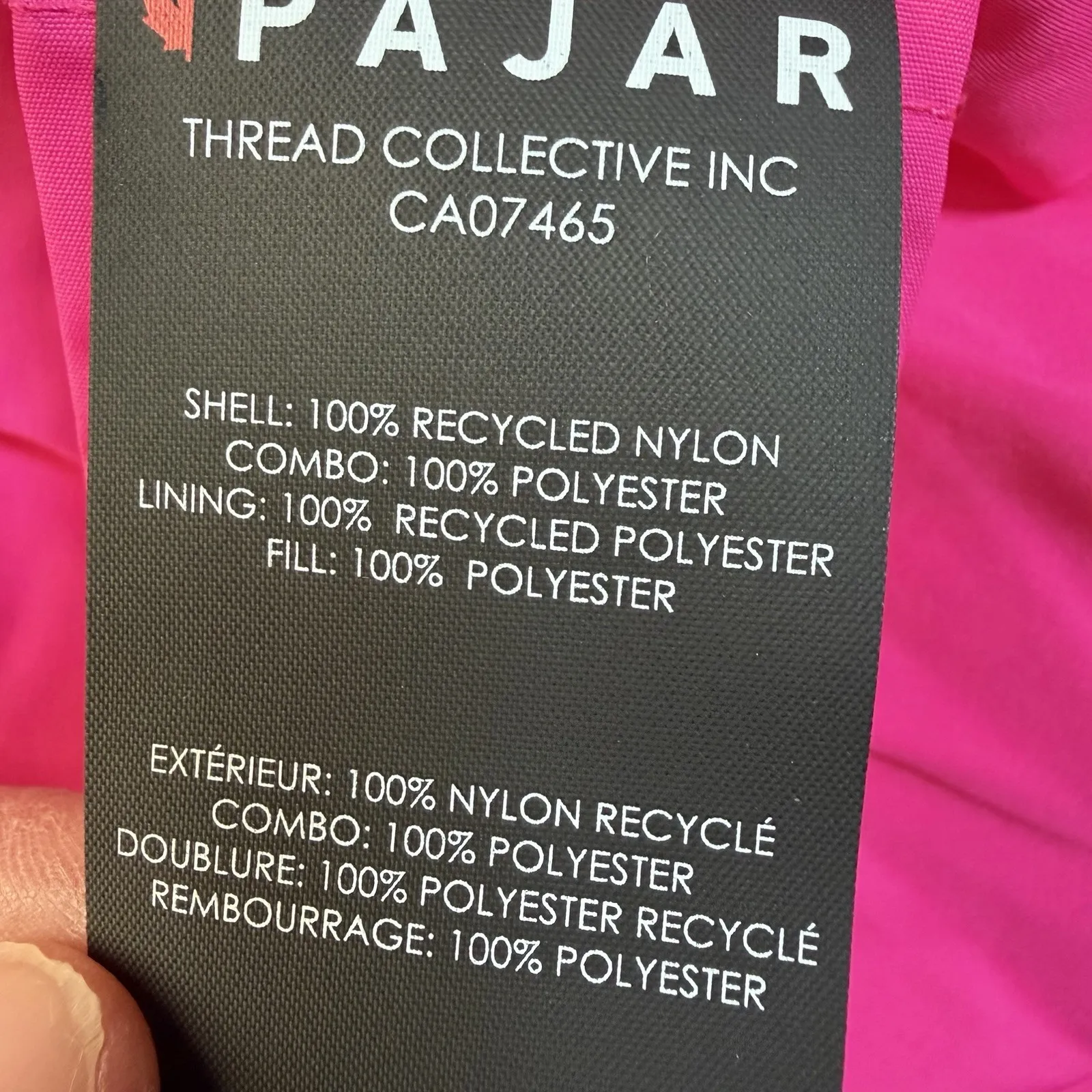 NWT PAJAR HEIRANI QUILTED PUFFER PARKA JACKET BLACK HOOD WOMENS Sz SMALL $549 - Image 7