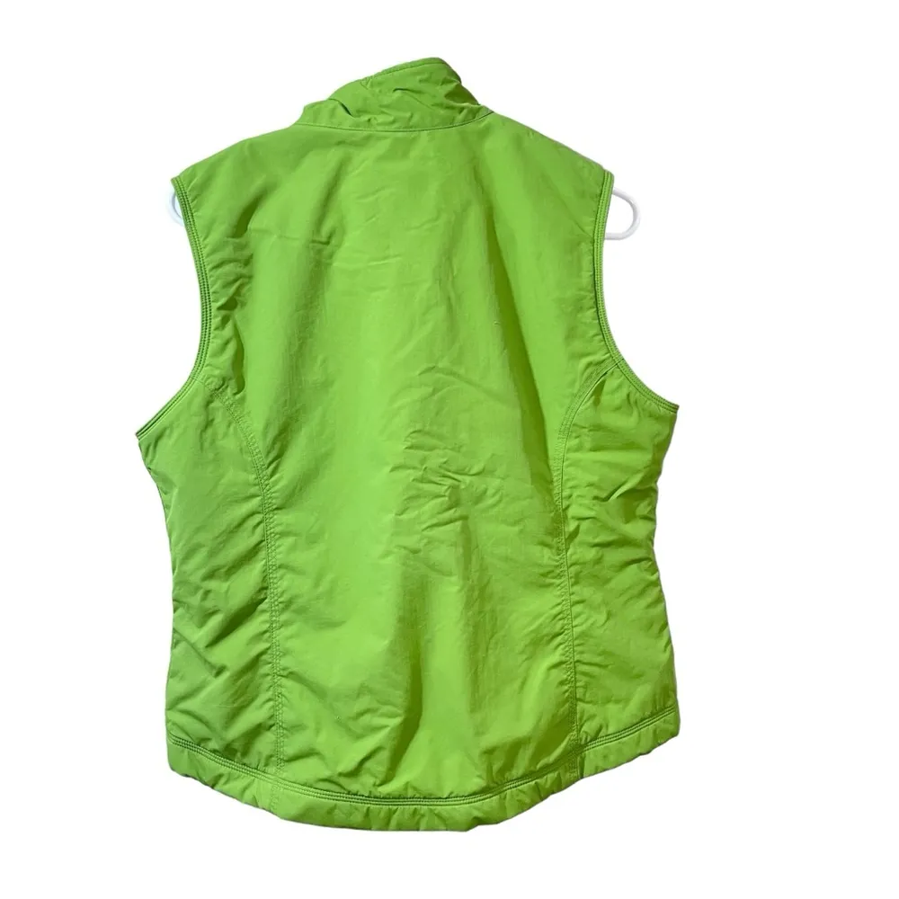 L.L. Bean Lime Green Puffer Vest Size M - Image 3