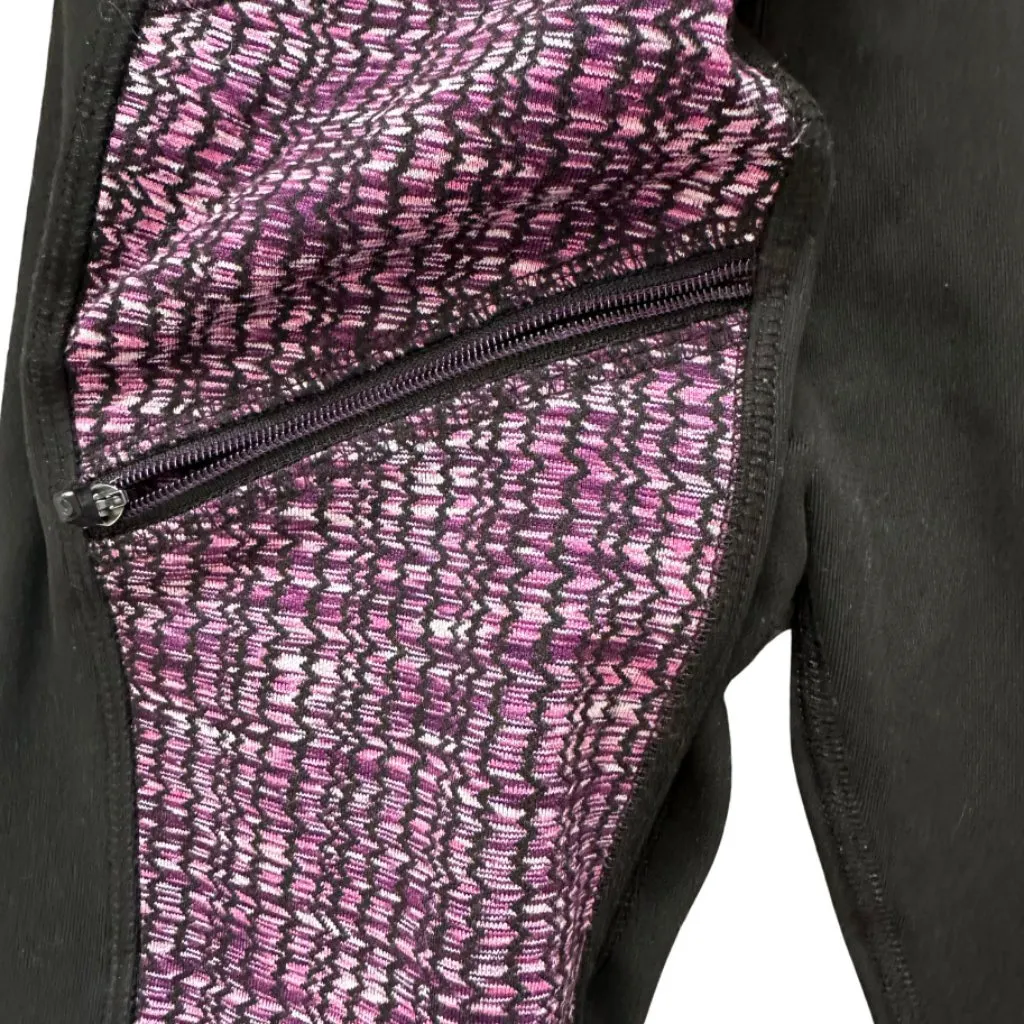 Z by Zobha black with purple accents leggings size Large - Image 3