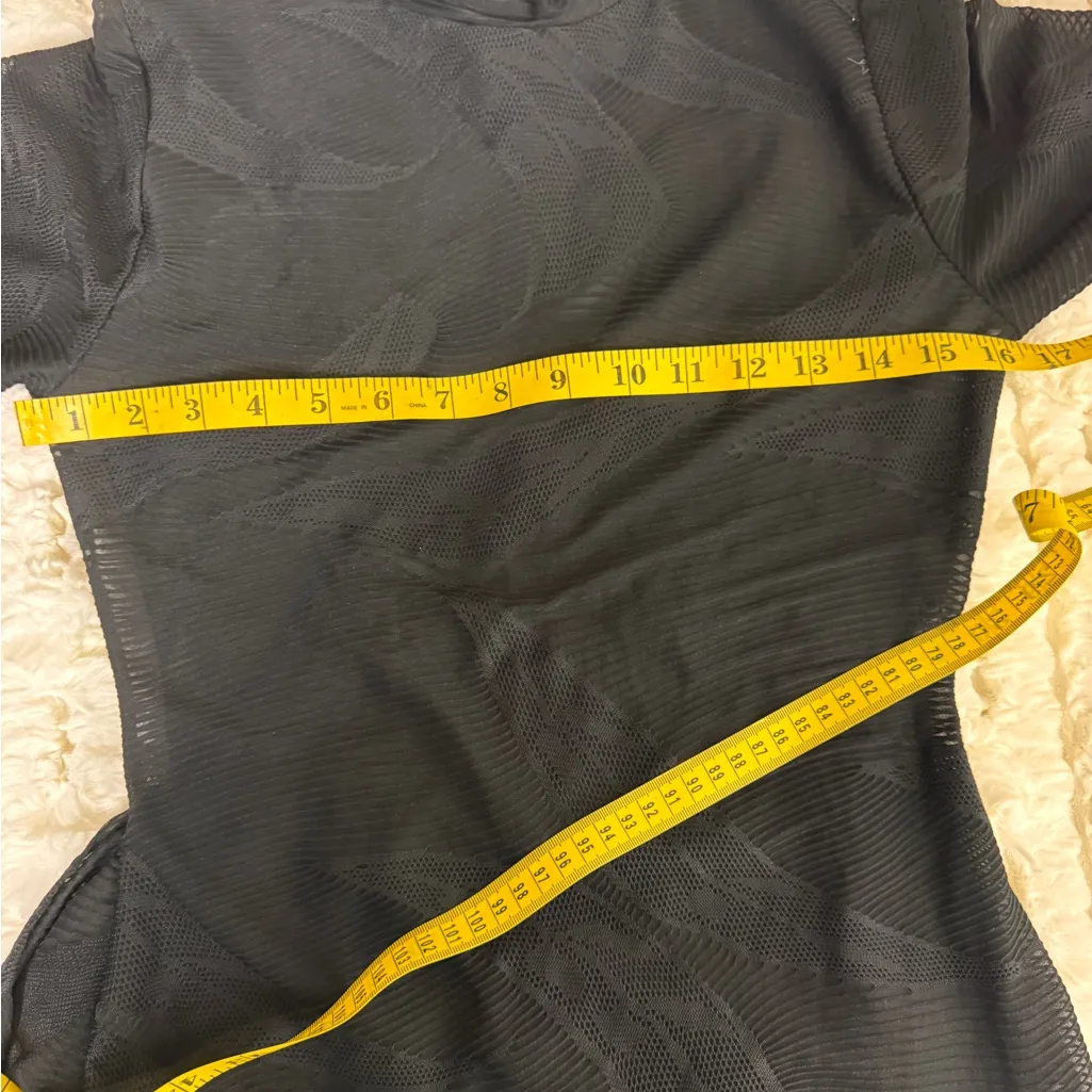 Unbranded Black Sheer Long Sleeve Jumpsuit - Image 14