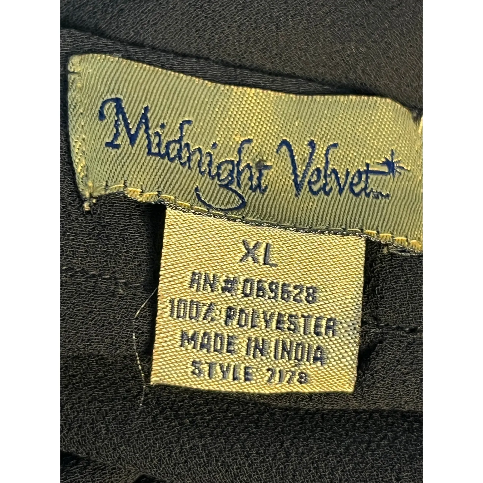 VTG Midnight Velvet Cardigan XL Sheer Black Beaded Elegant Cocktail Party Formal - Image 6