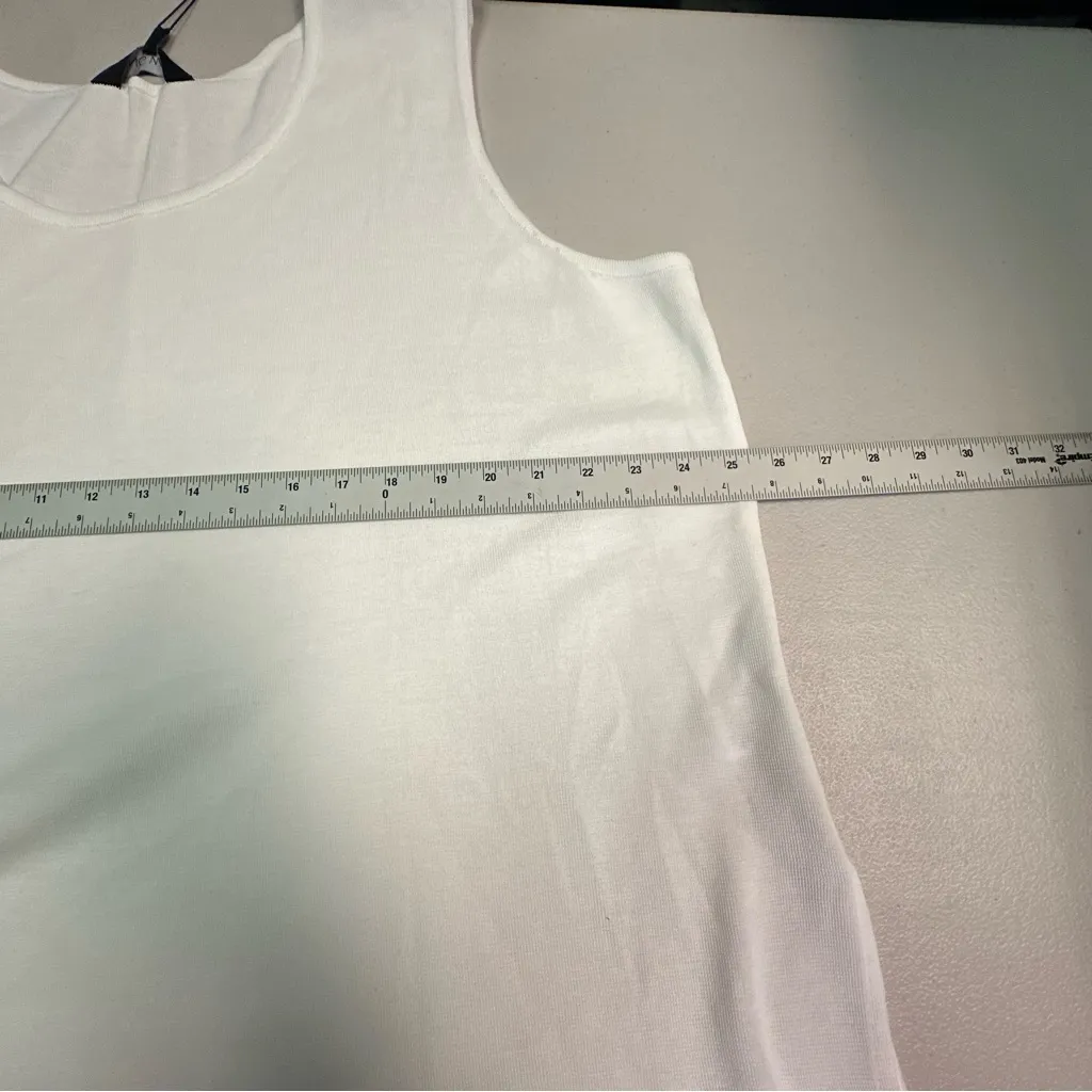 Ming Wang Cream Sleeveless Tank Top - Image 3