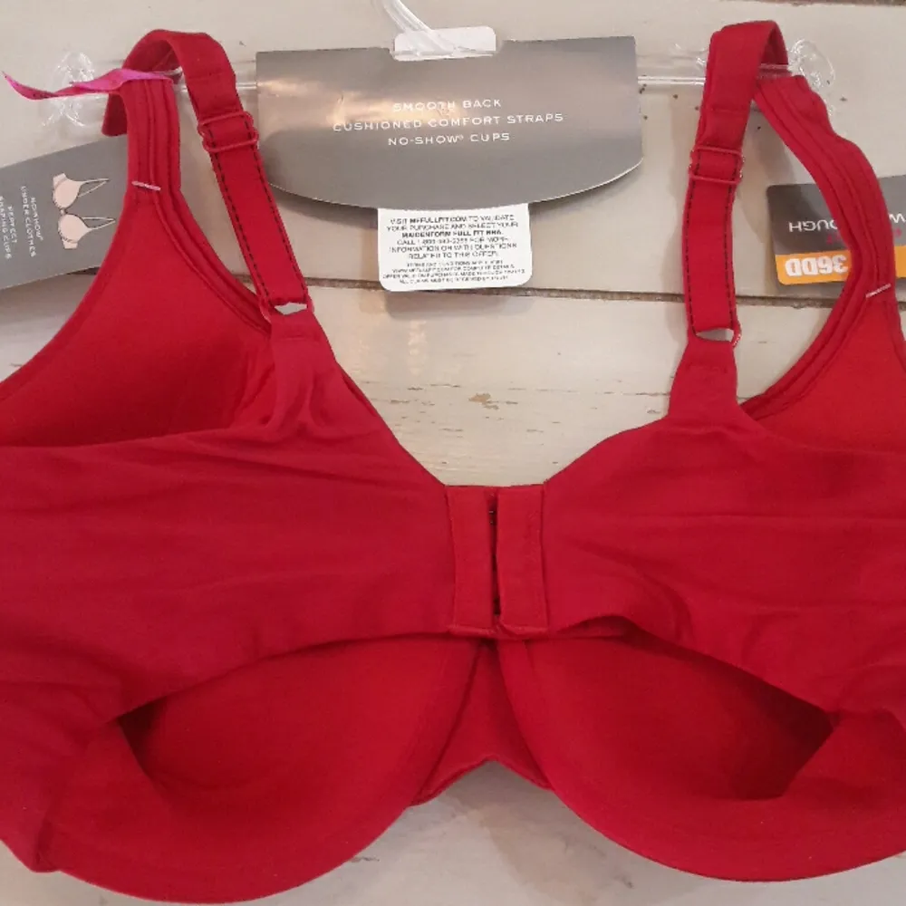 36DD Full Fit T-Shirt Bra Red Underwire - Image 3