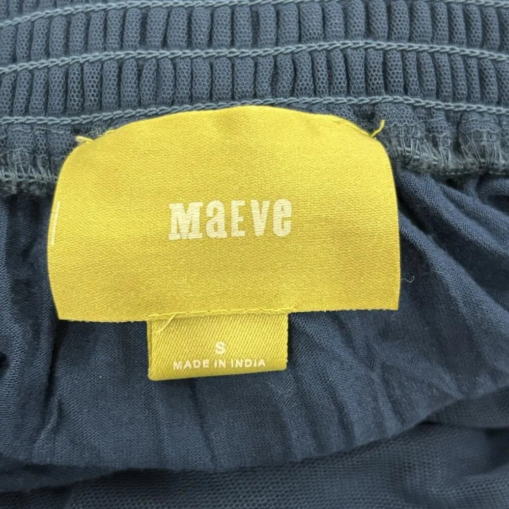 Anthropologie Maeve Size S Blue Masti Tassel Midi Skirt Boho Festival - Image 5