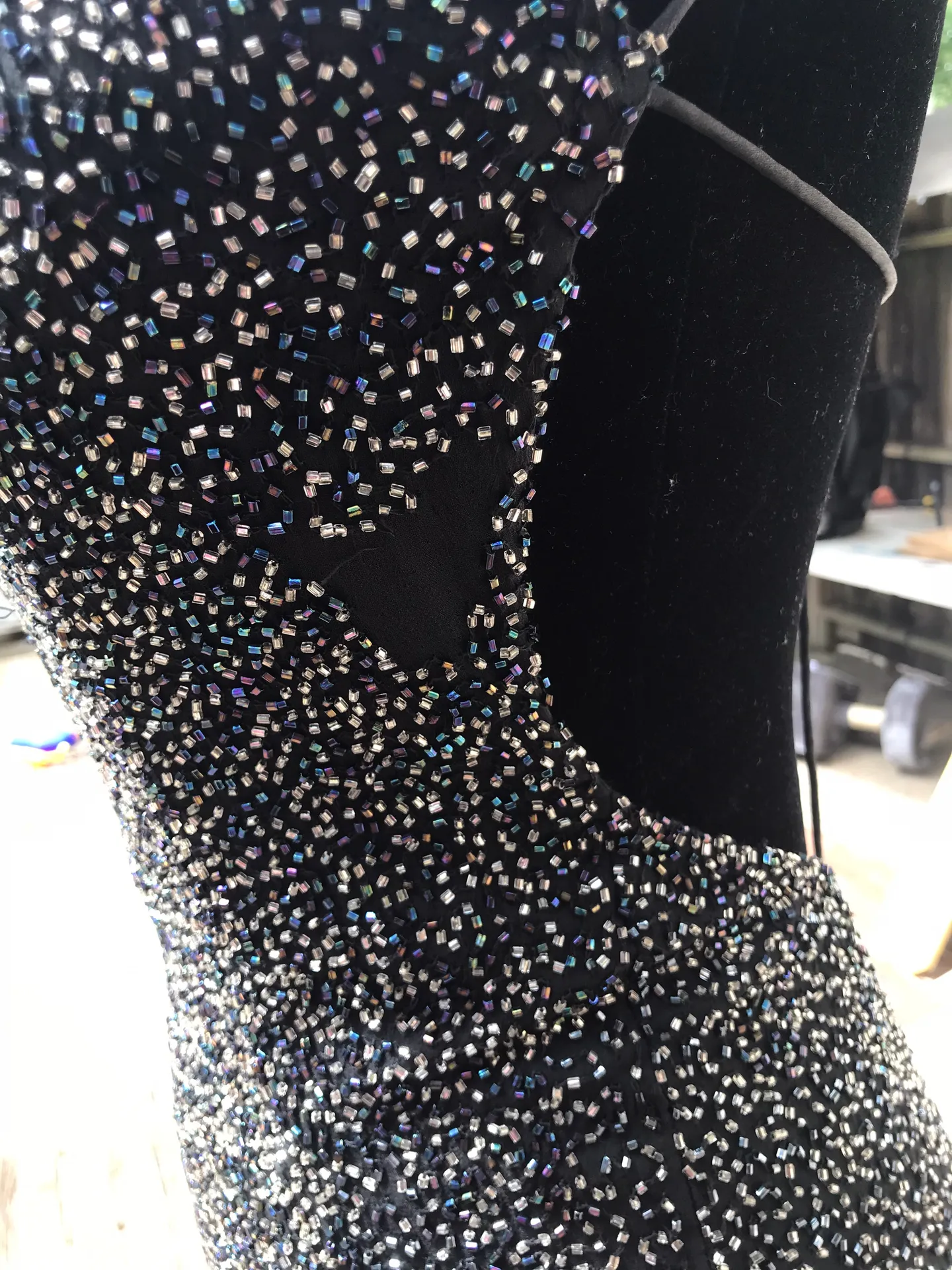 Prom Dress Black Size 6 - Image 3