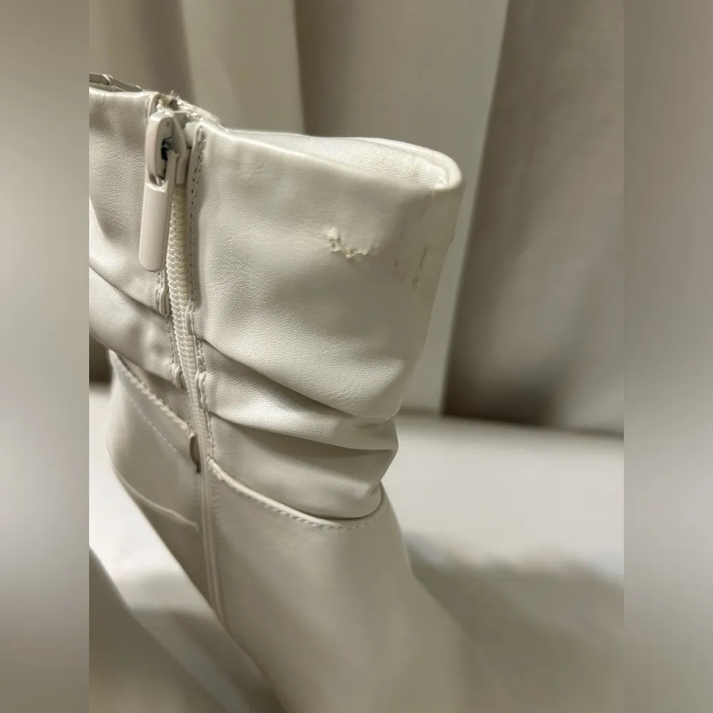 IMPO Otis Ladies Boots Booties Slouch Ankle Heels Zippered Buckle Trim 6.5M - Image 4