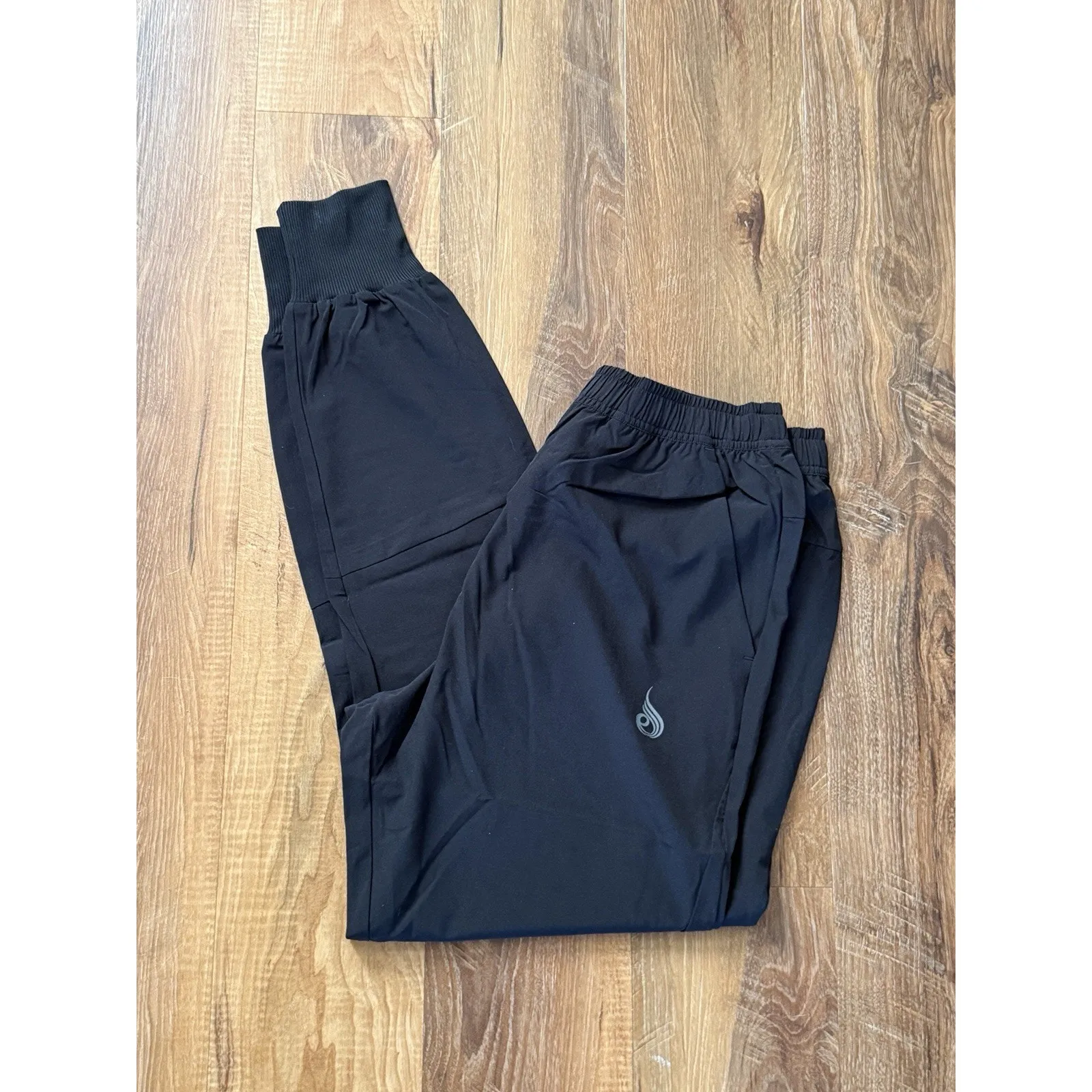 Ryderwear Women’s Black Division Woven Drawstring Joggers Sweatpants Sz M - Image 4