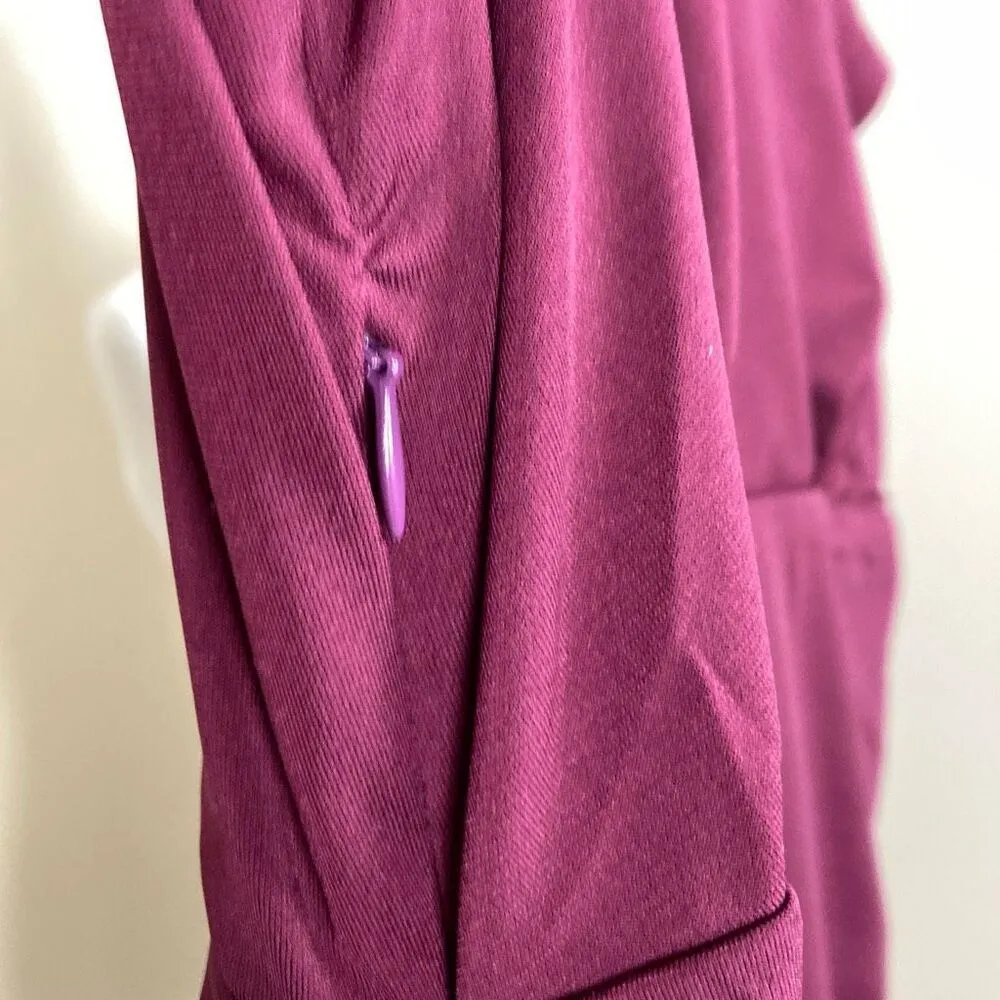 Kimi + Kai Maternity Rouched Dress‎ Size Medium Purple - Image 7