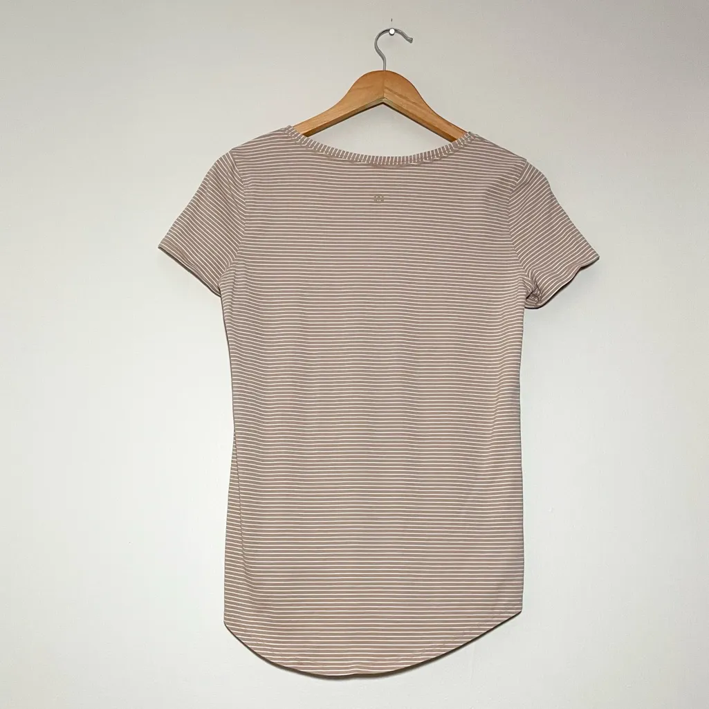 Lululemon Love Curved Hem Stripes Crewneck Tee - Image 2