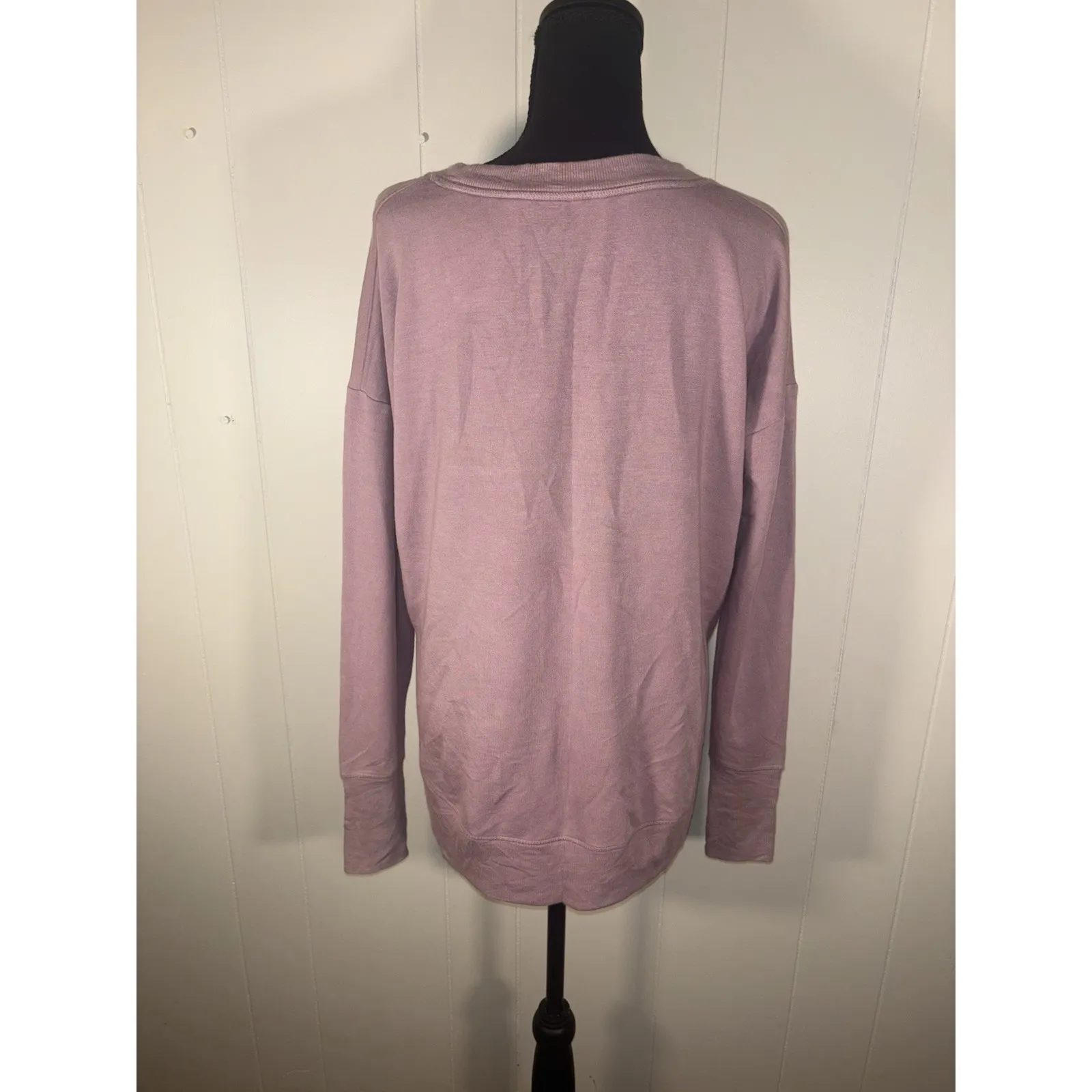 Athleta Coaster‎ Luxe Sweatshirt Purple Modal Size M - Image 2