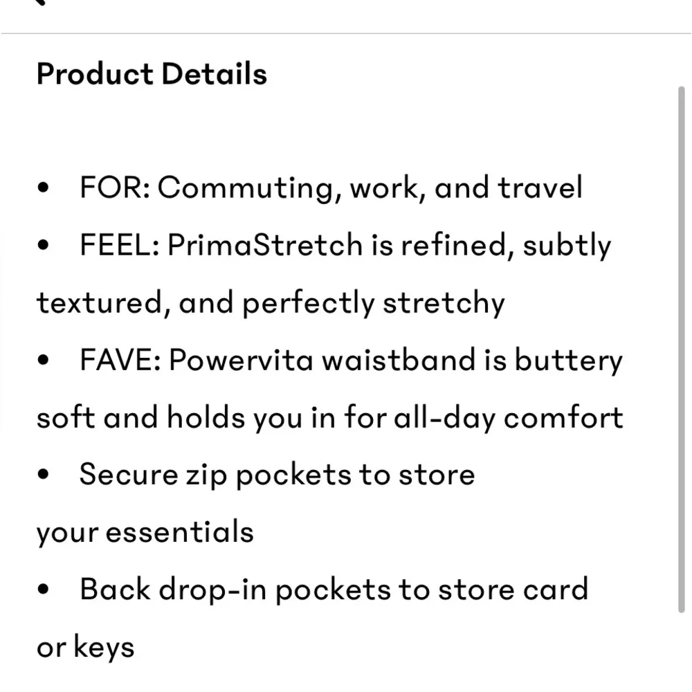 NWT Athleta Black Endless Pant Sz 10 - Image 5