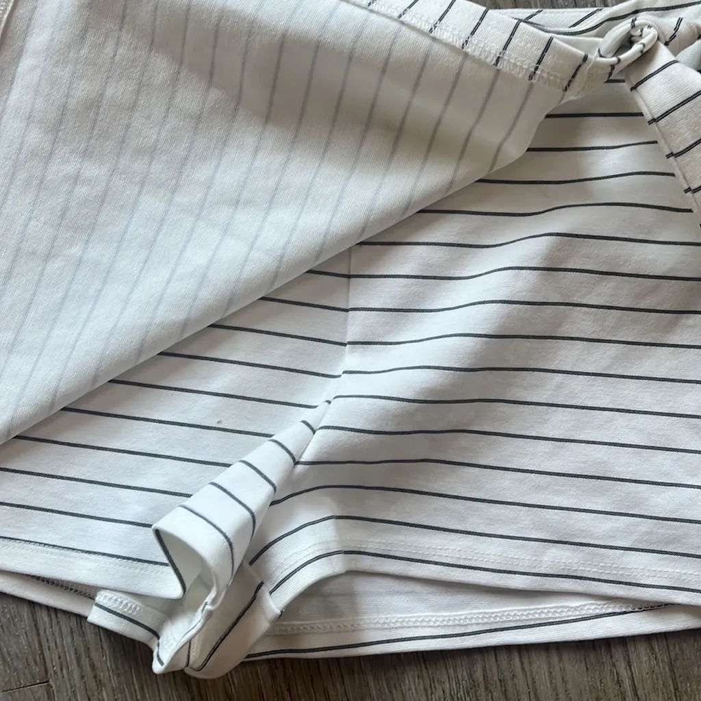 Pinstripe Mini Skirt - Image 3