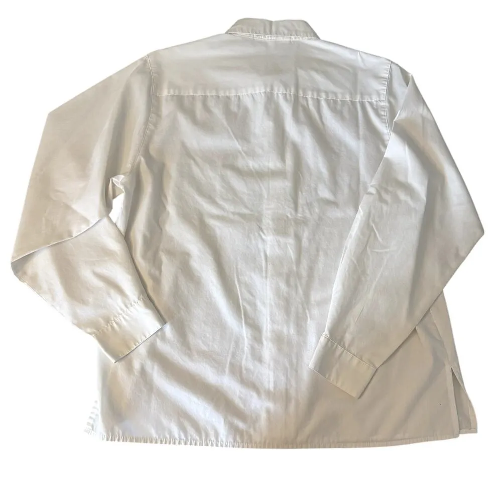 VTG Yves St. Claire White Blouse with Embroidered collar Women's size 14 Large - Image 5