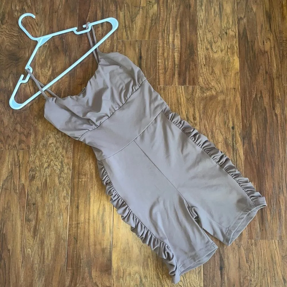 AKIRA "Thank You Next" Ruched Romper Small S - Image 2