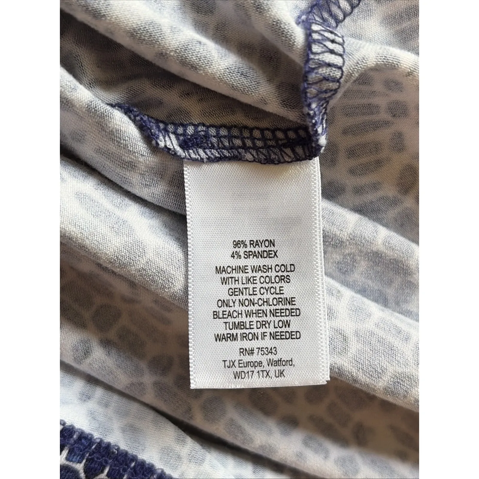 Cynthia‎ Rowley White/Blue Geometric Casual Stretch Foldover Waist Skirt Large - Image 8