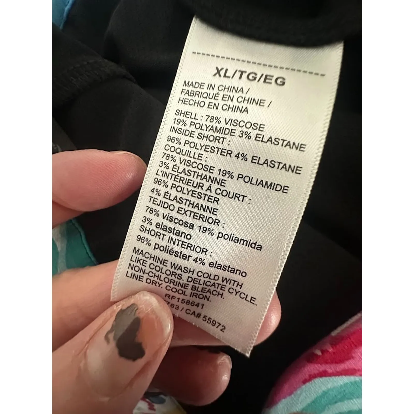 RAFAELLA Mini Skort Floral Size XL Pockets Summer Spring Tropical Skirt Cruise - Image 9