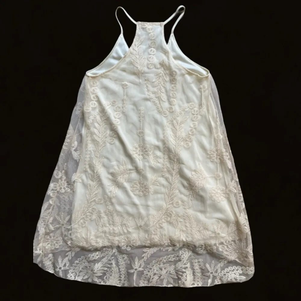 MIAMI Women’s Cream Lace Layered RacerBack Midi Dress Size Small - Image 14