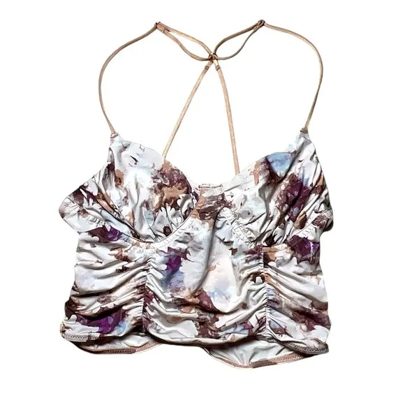 Urban Outfitters Girl Crush‎ ruched cropped strappy tank top festival Medium - Image 2
