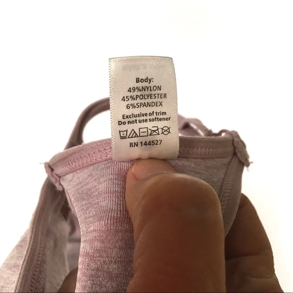 Yogalicious lavender strappy racer back bra M - Image 7