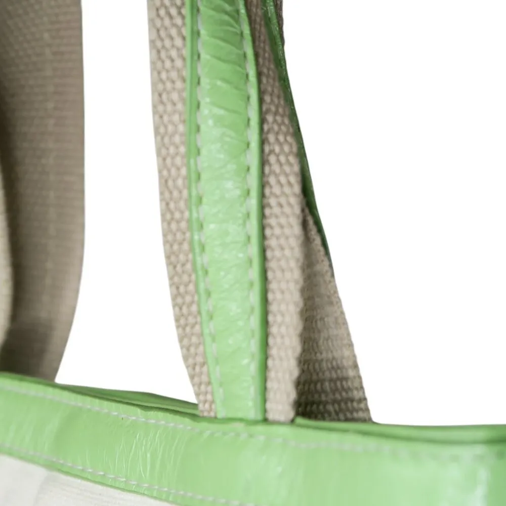 Vintage 90s Ladybug Flower Applique Purse Green - Image 7