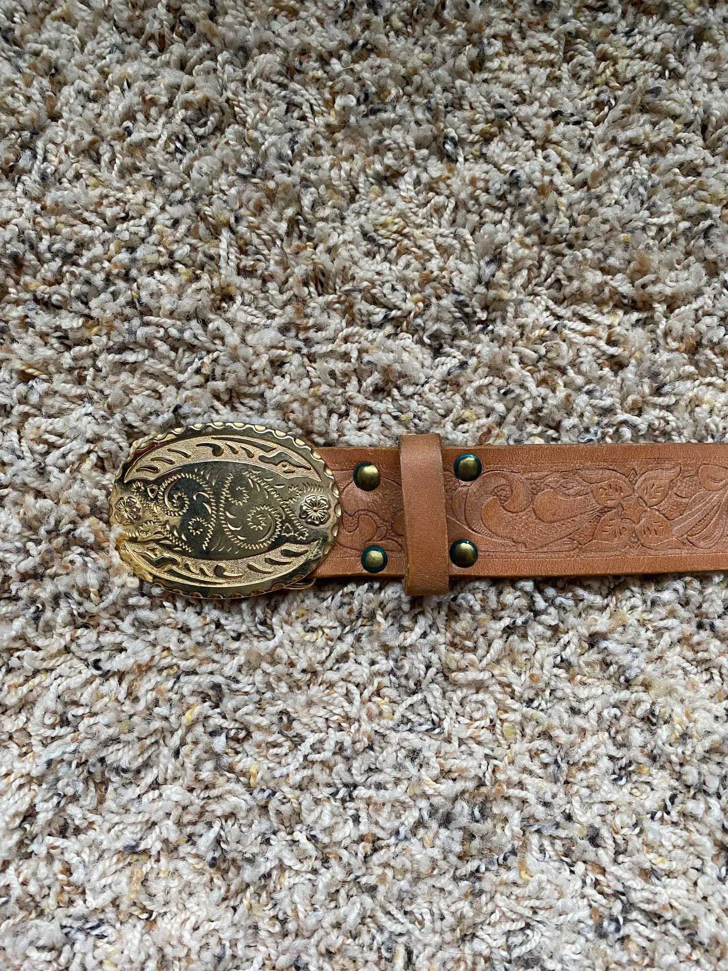Leather Belt Tan - Image 3