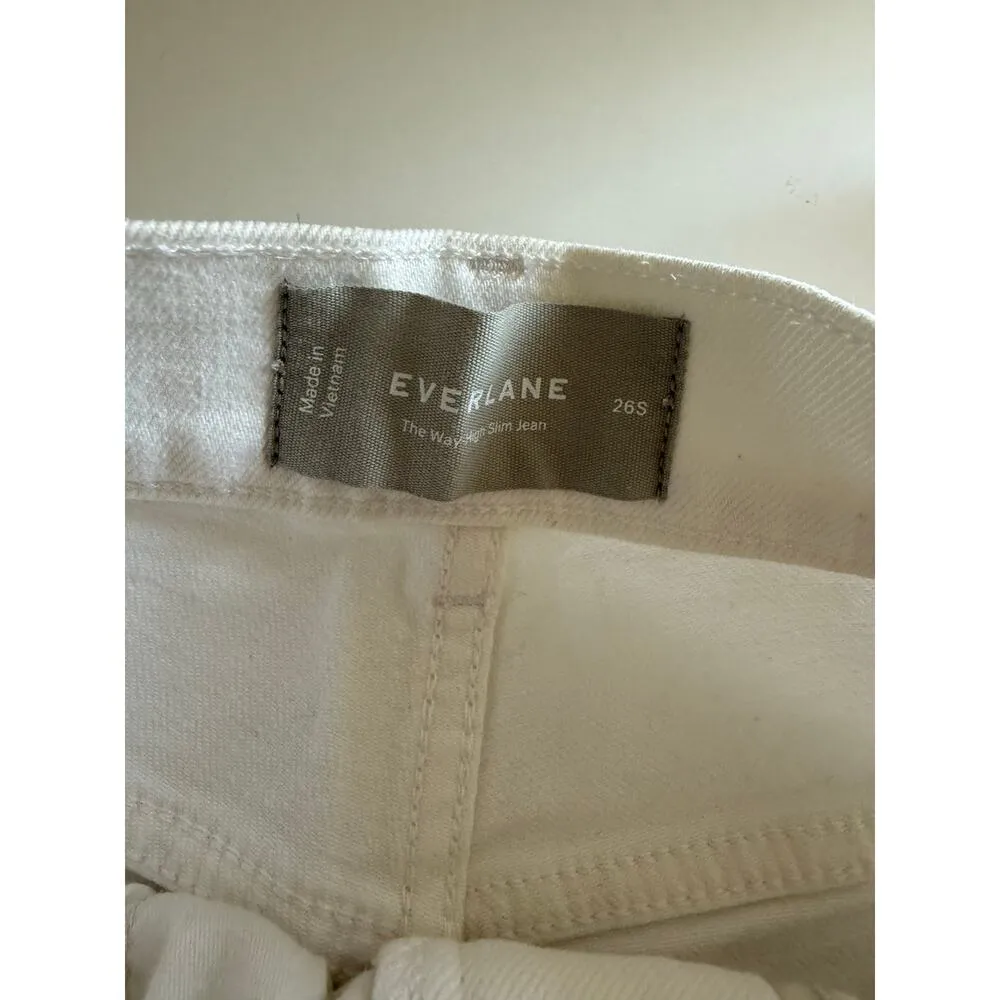 $118 New Everlane The Way High Slim Jeans in White - 26S - Image 8