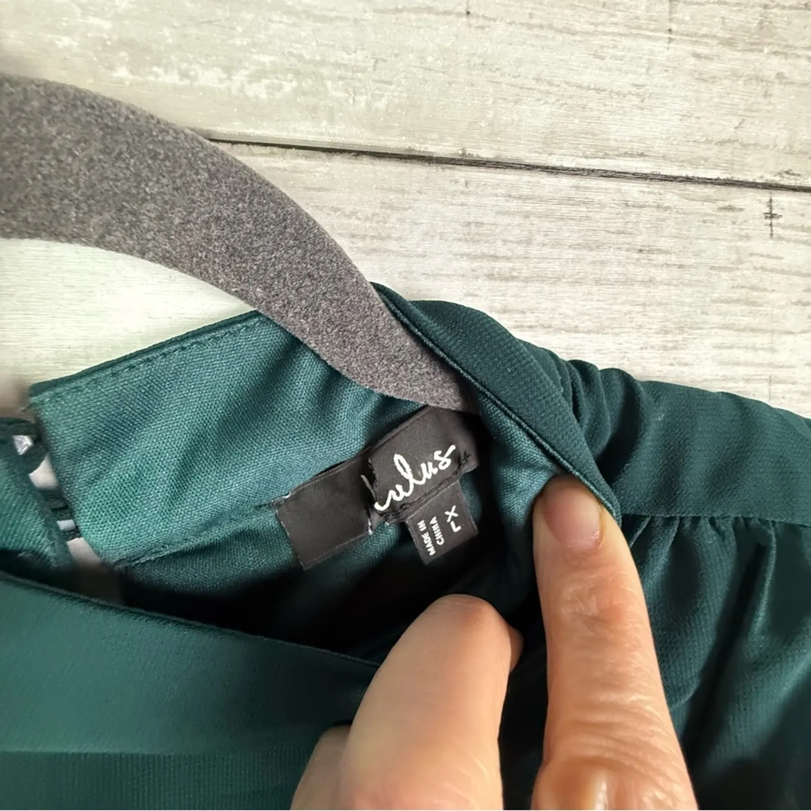 Lulus Classic Elegance Emerald Chiffon Sleeveless Mock Neck Maxi Dress Size XL - Image 8