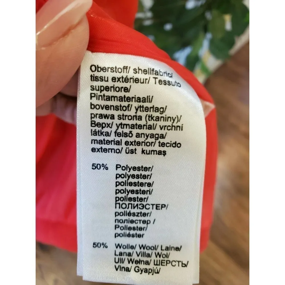 Venus Trench Coat Red Knee Length- Size 10 - Image 9