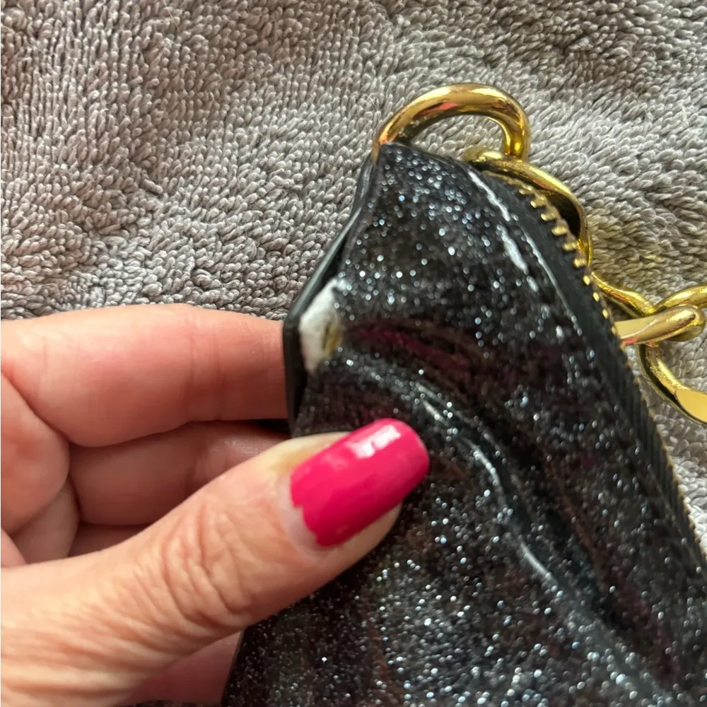 Betseyville by Betsey Johnson Black Sparkly Bag/Purse - Image 14