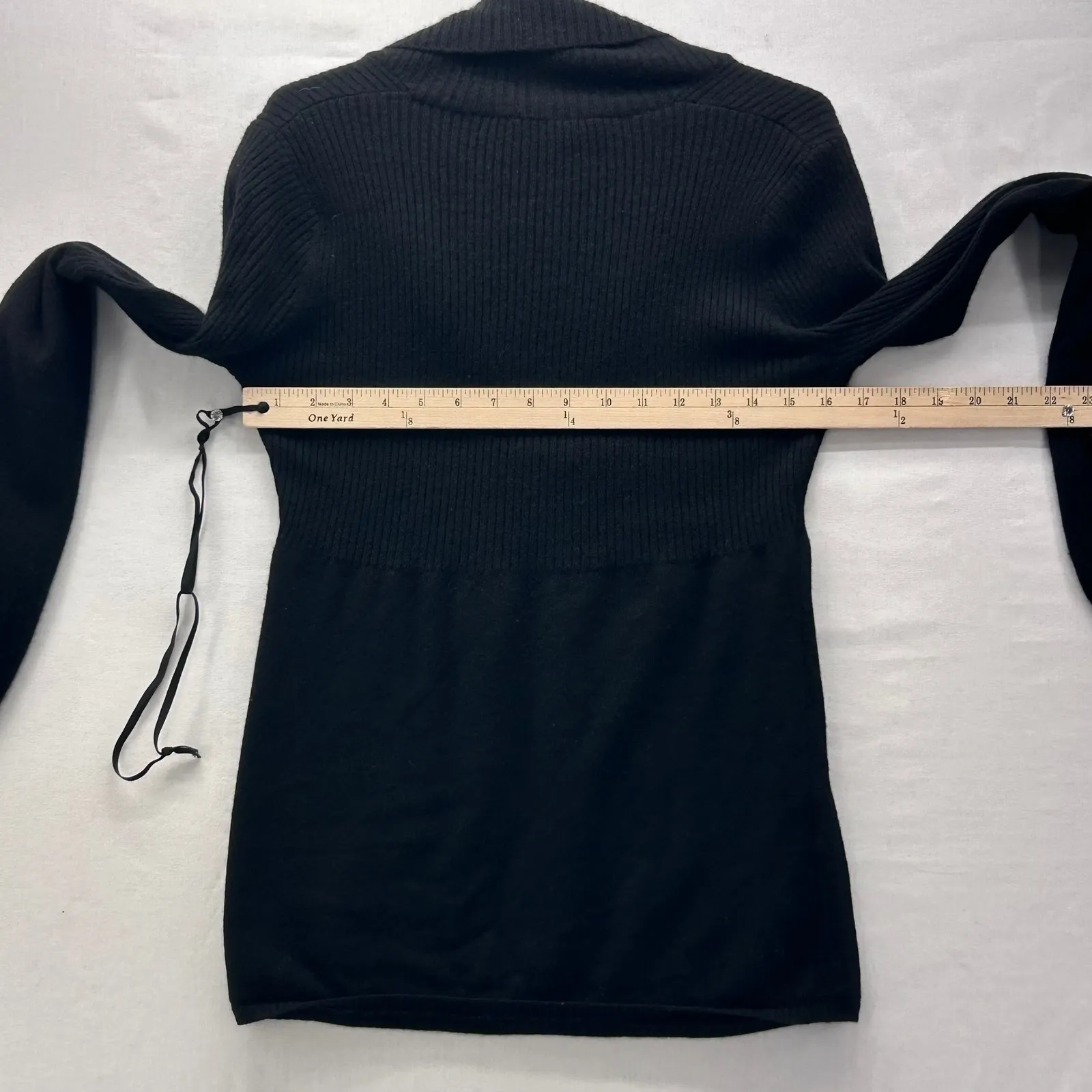 Babydoll Cashmere Sweater XS Black - Image 15