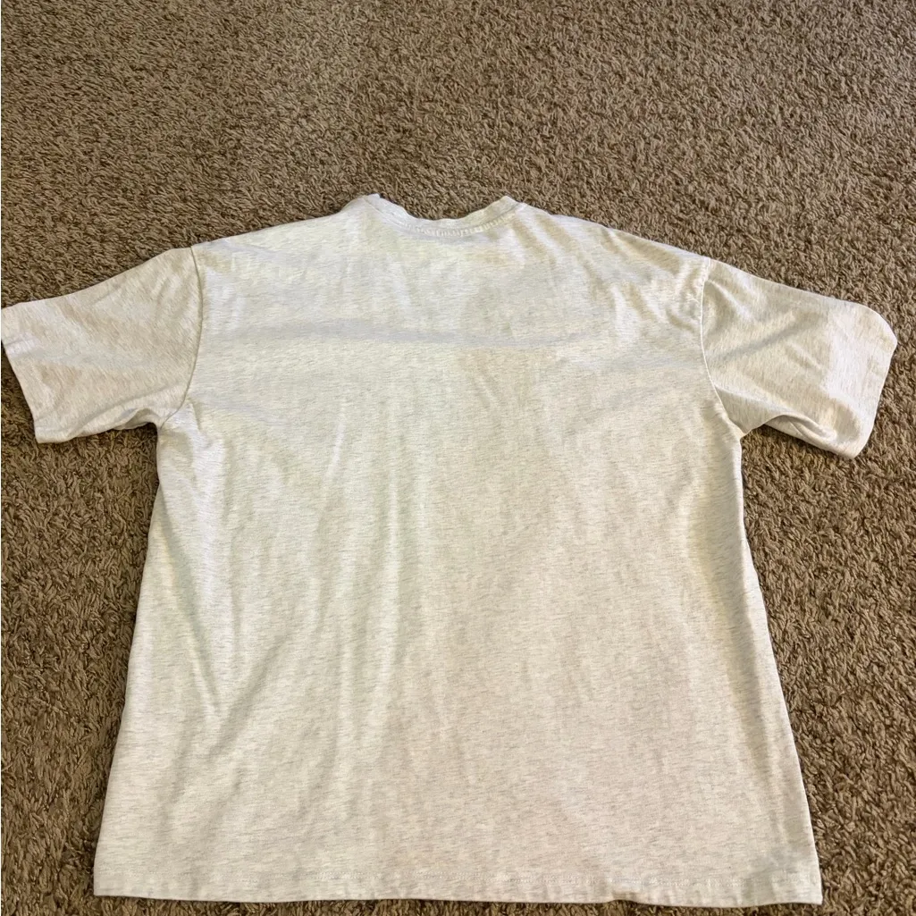 White Fox Boutique  Gray Tee with Green Logo - Image 6