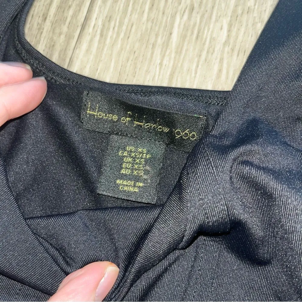 House of Harlow 1960 black bodysuit size xs - Image 3