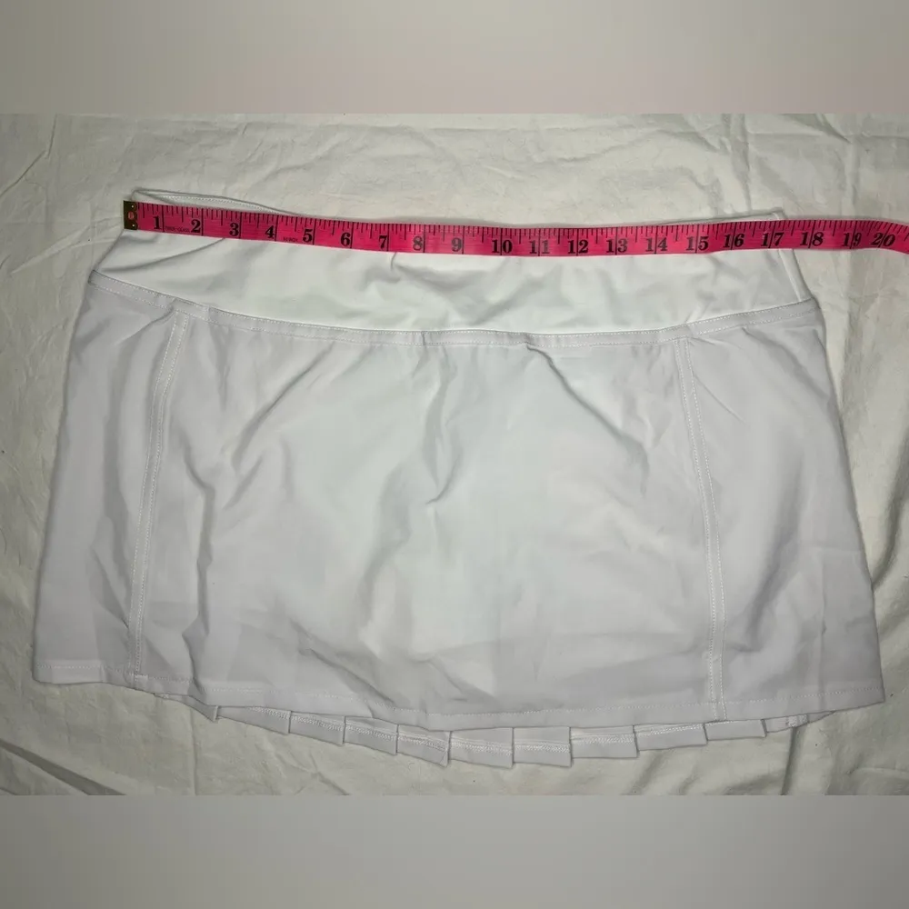 Fabletics White Lorraine Tennis Skirt Skort XL - Image 11