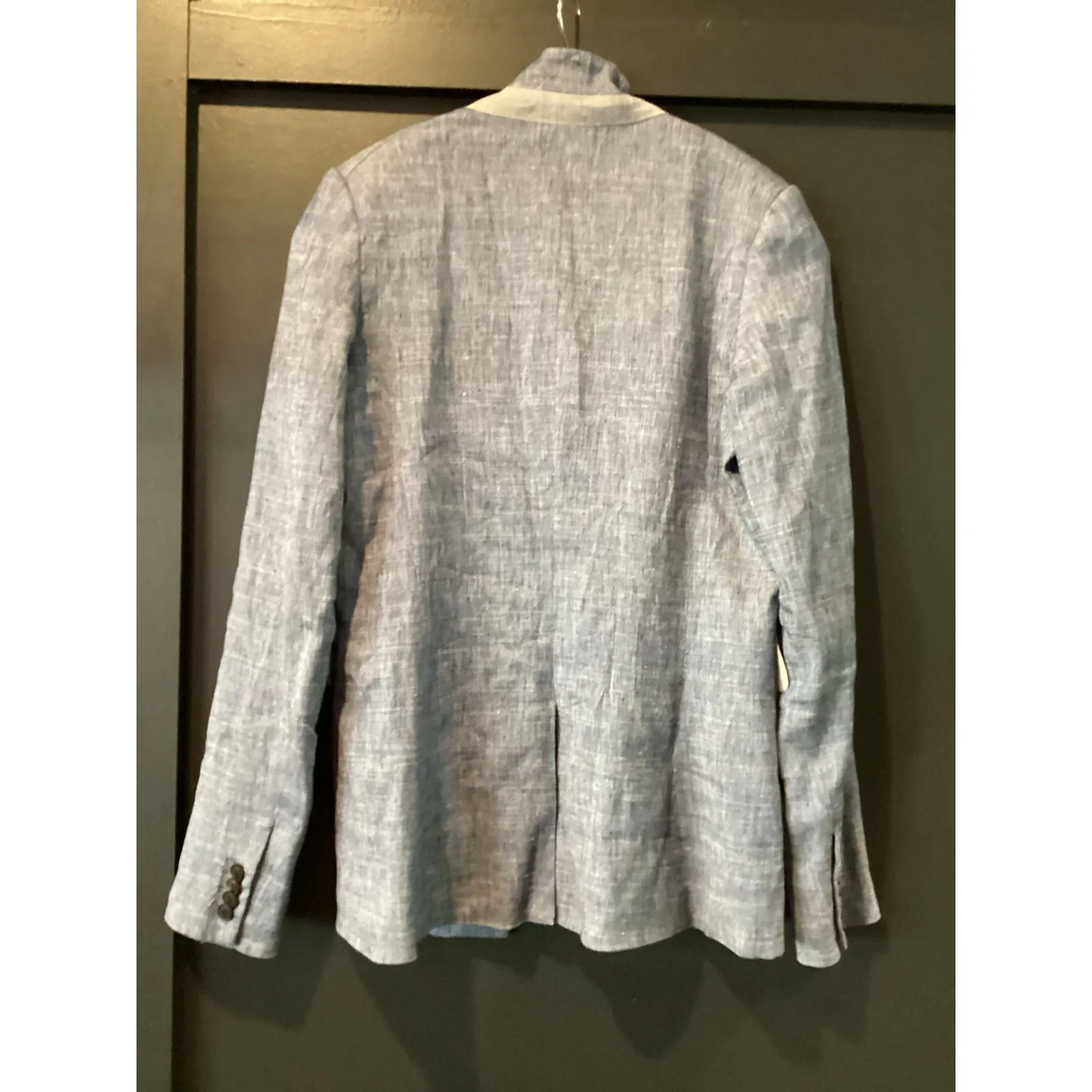 Veronica Beard Orchid Chambray Upcollar Jacket dickey linen blazer Size 6 - Image 3