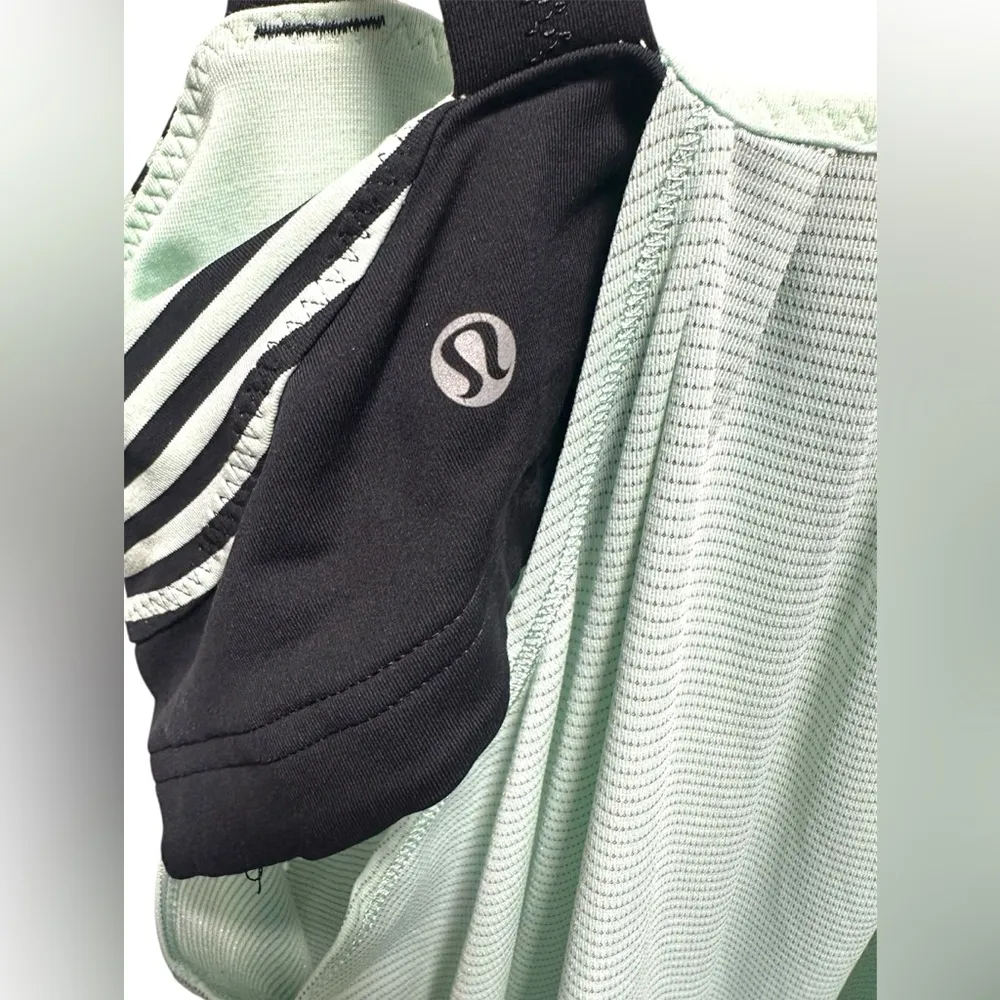 LULULEMON Run Back On Track Tank Top Mint Moment size 8 mint/seafoam/black - Image 6