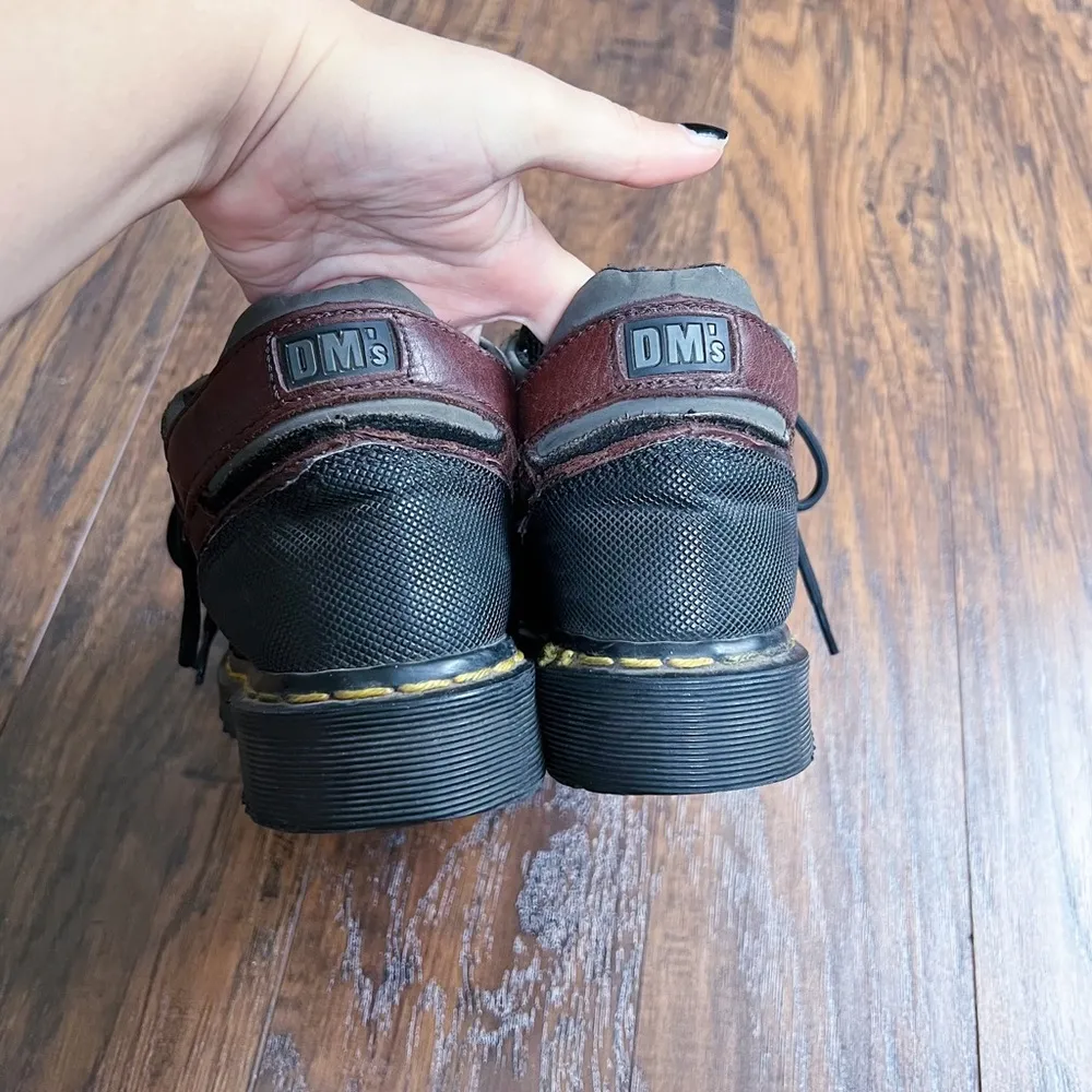 Dr Martens • vintage lace up boots 0078 leather chunky lug sole made in England - Image 10