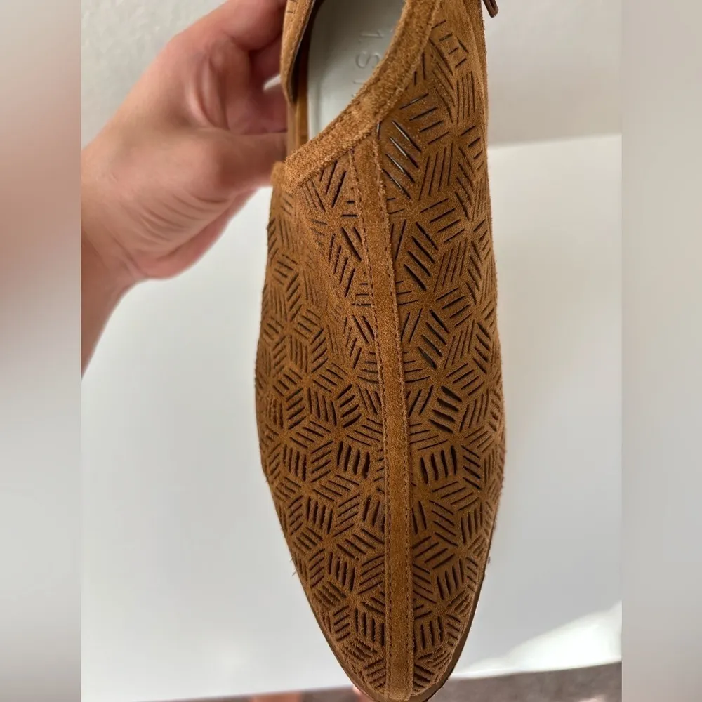 1. State Iddah Brown perforated suede Booties SZ 8.5 - Image 11