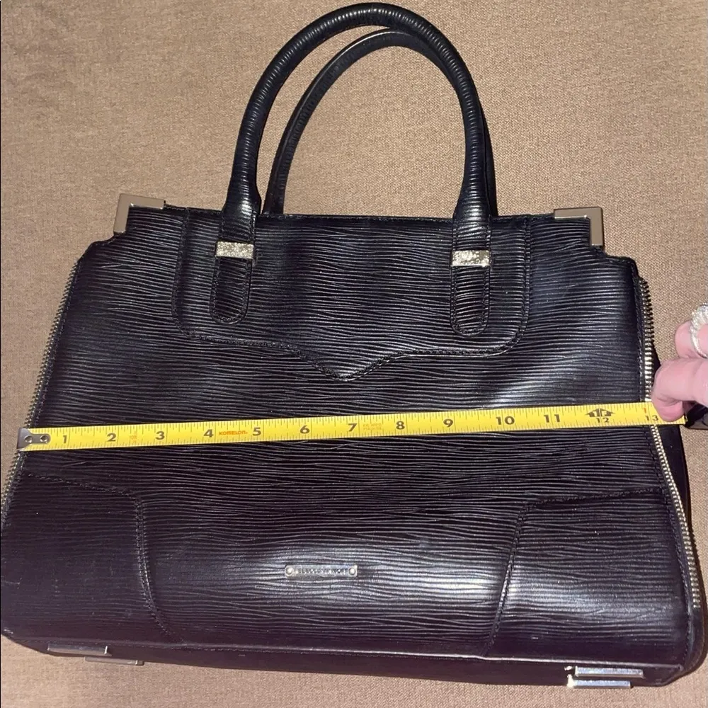 Rebecca Minkoff Wavy Leather Zipper Embellished Bag + Adjustable/removable strap - Image 7