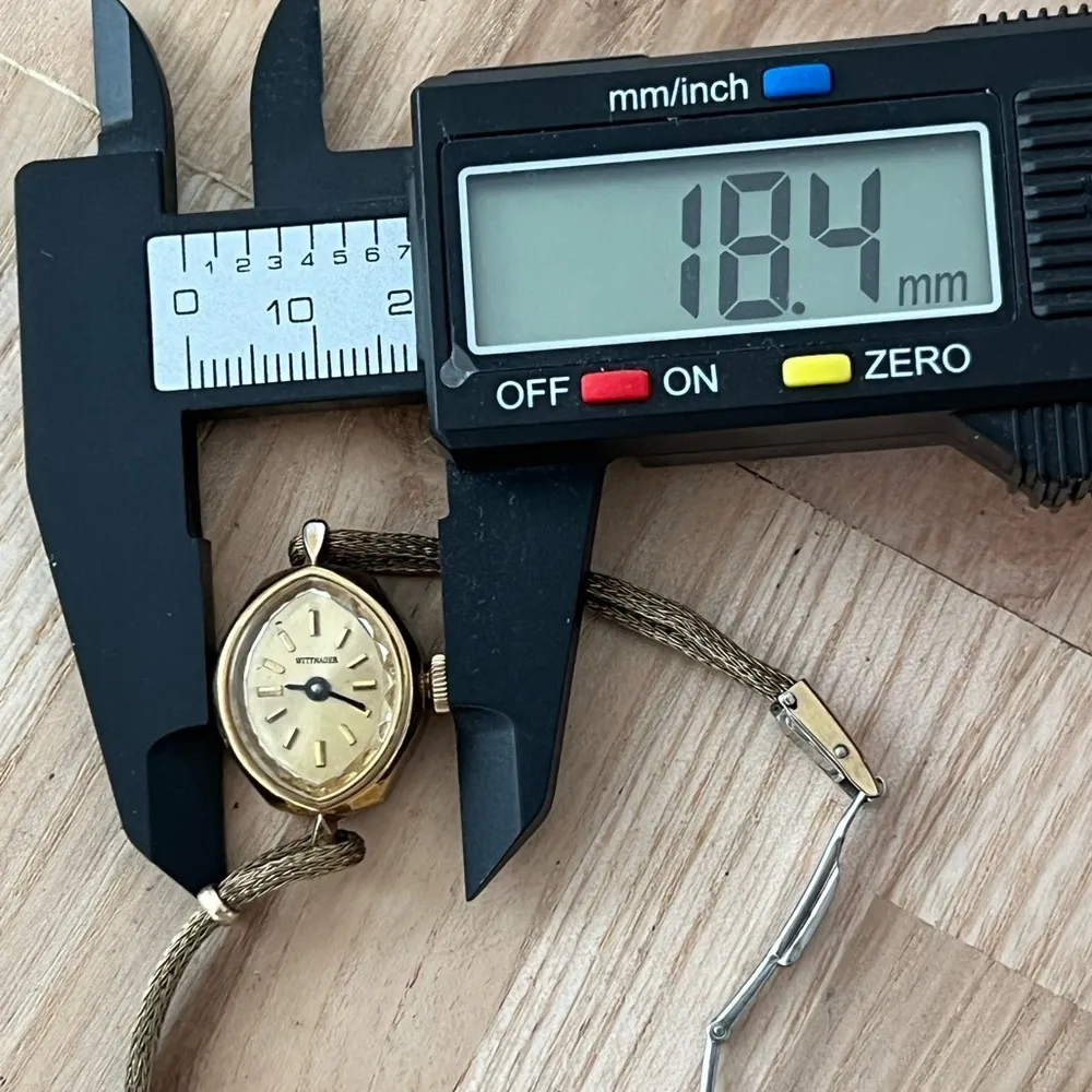 Wittnauer Rare Vintage Mechanical Ladies Watch Gold Filled Bracelet Gold Dial - Image 9