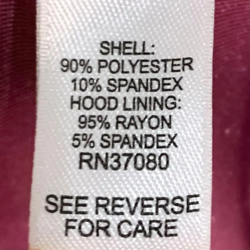 Womens Velour Y2K Plus Size 26/28W Burgundy Zip - Image 8