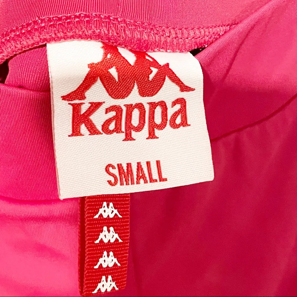 Kappa Size Small Dark Pink Side Logo Stripe Athletic Leggings - Image 3