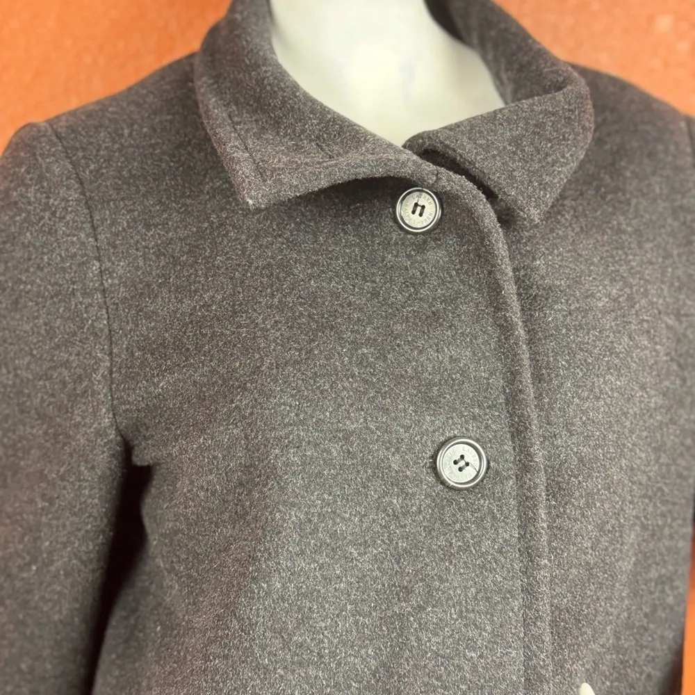 Lauren Ralph Lauren Vintage Jacket Black Button Up Wool Blend Coat Size Medium - Image 2