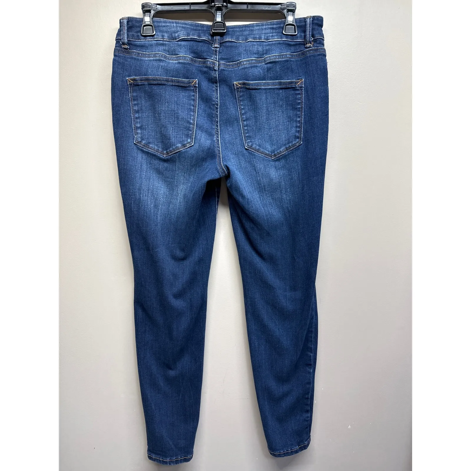 Maurices Dark Wash Skinny Jeans Women Size Large Regular Stretch Denim - Image 2