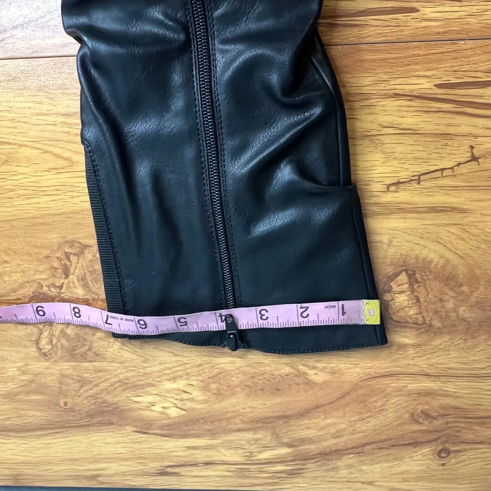 White Mountain Liona Faux Leather Tall Riding Boots Size 5 Black Studded NEW - Image 9