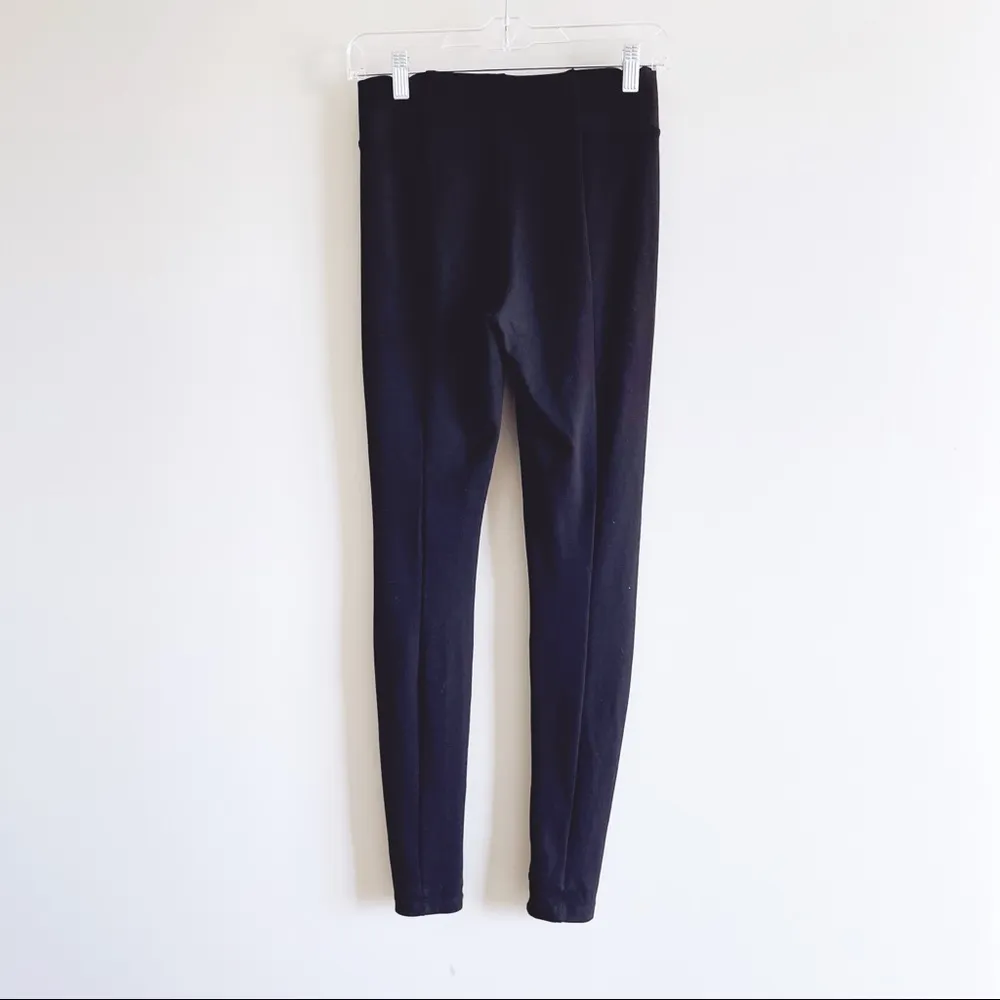 H&M | Black Wide Elastic Band Waist Leggings Sz XS - Image 5